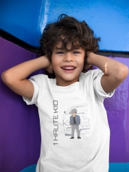 1 HAUTE KID Boys Picture in White, Baby Blue, Black and True Royal
